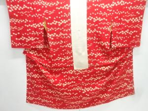 アンティーク　錦紗花模様長襦袢